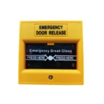 Yellow Break Glass Door Release