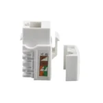 CAT6 Keystone Jack Unshielded ,90', Tool type (White)