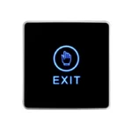 Exit Button w/Base ,Touch,Square