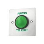 Press to Exit Button, Mushroom W/Black Ring, NO/NC/COM