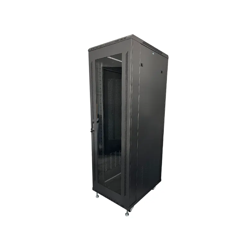 GLASS-37U.webp 37U 600*600MM Standing Cabinet Enclosed - Image 1
