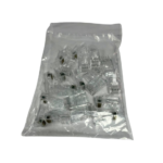 Cat5e Unshielded rj45 connector, 8P8C,  3 Forks,1U Gold plated (20 pcs per pack)