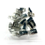 Cat5e Shielded rj45 connector, 8P8C,  3 Forks,1U Gold plated (20 pcs per pack)